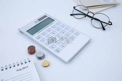 商業(yè)辦公會(huì)計(jì)計(jì)算器桌面